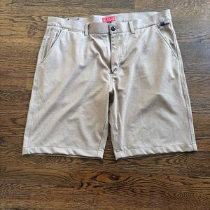 Classic Tan Men's Flat Front Shorts